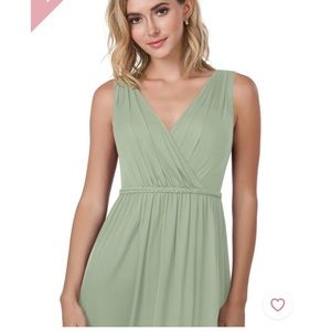 Azazie Dress in Dusty Sage - NWT